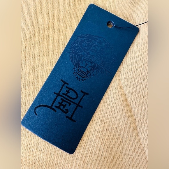 Ed Hardy Fir Tiger Yellow Graphic Hoodie Size XL - Picture 8 of 10